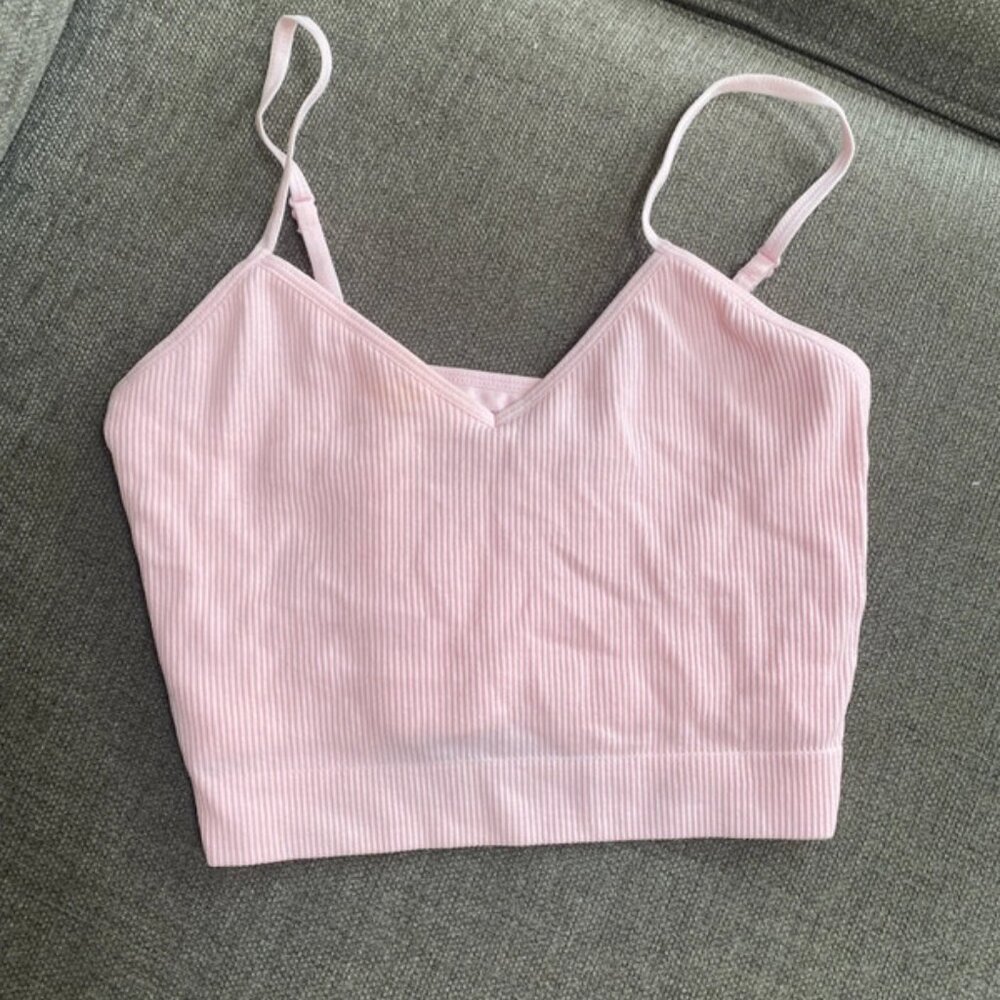 Pink primark seamless top